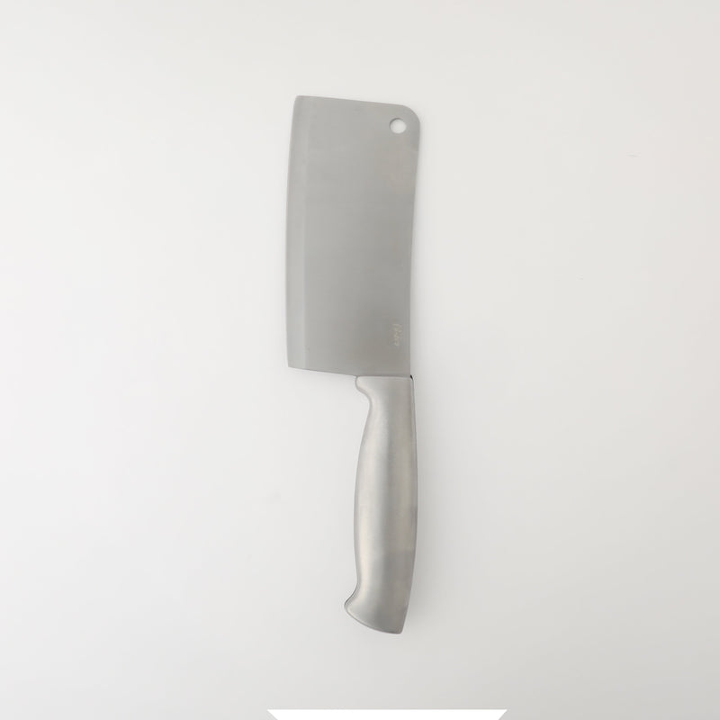 Oster Baldwyn 6" Stainless Steel Cleaver - Stainless Steel Handle - Clam Pack