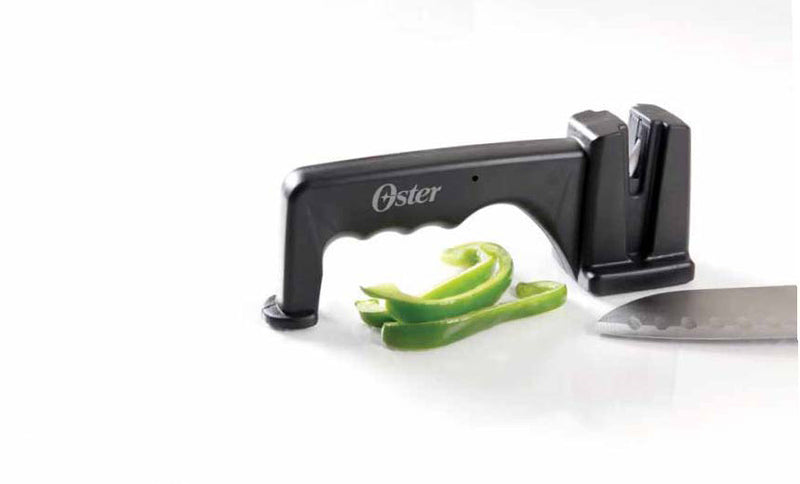 Oster Trussville 7.5" x 3.0" Knife Sharpener - Black - PP Handle - Gift Box
