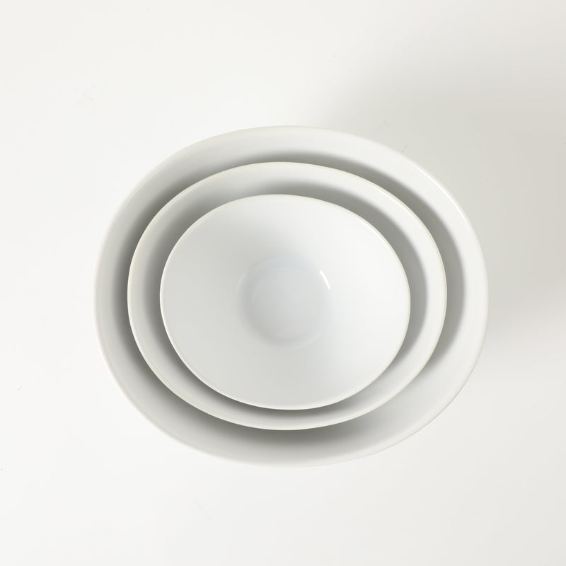 Gibson Elite Gracious Dining 3-Tier Serving Set w/ Bowls & Metal Stand - White - Oval - Stoneware - Gift Box