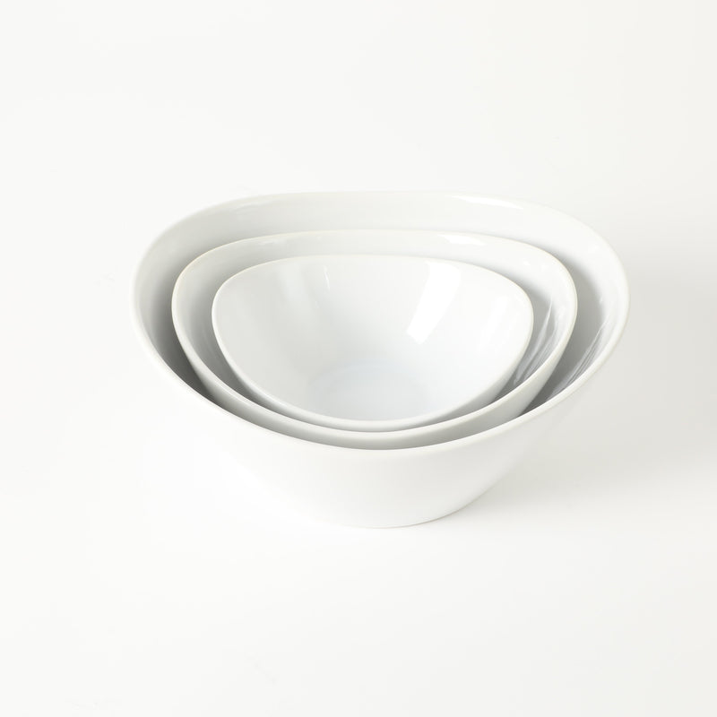 Gibson Elite Gracious Dining 3-Tier Serving Set w/ Bowls & Metal Stand - White - Oval - Stoneware - Gift Box