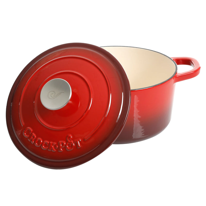 Crock-Pot Artisan 3qt Enamel Cast Iron Dutch Oven w/ Lid - Round - Gift Box