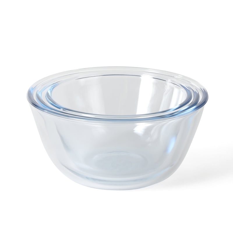 Martha Stewart Summersol 6pc Borosilicate Glass Mixing Bowls w/ PP Lids - Martha Blue - Round - Gift Box