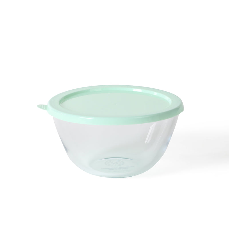 Martha Stewart Summersol 6pc Borosilicate Glass Mixing Bowls w/ PP Lids - Martha Blue - Round - Gift Box