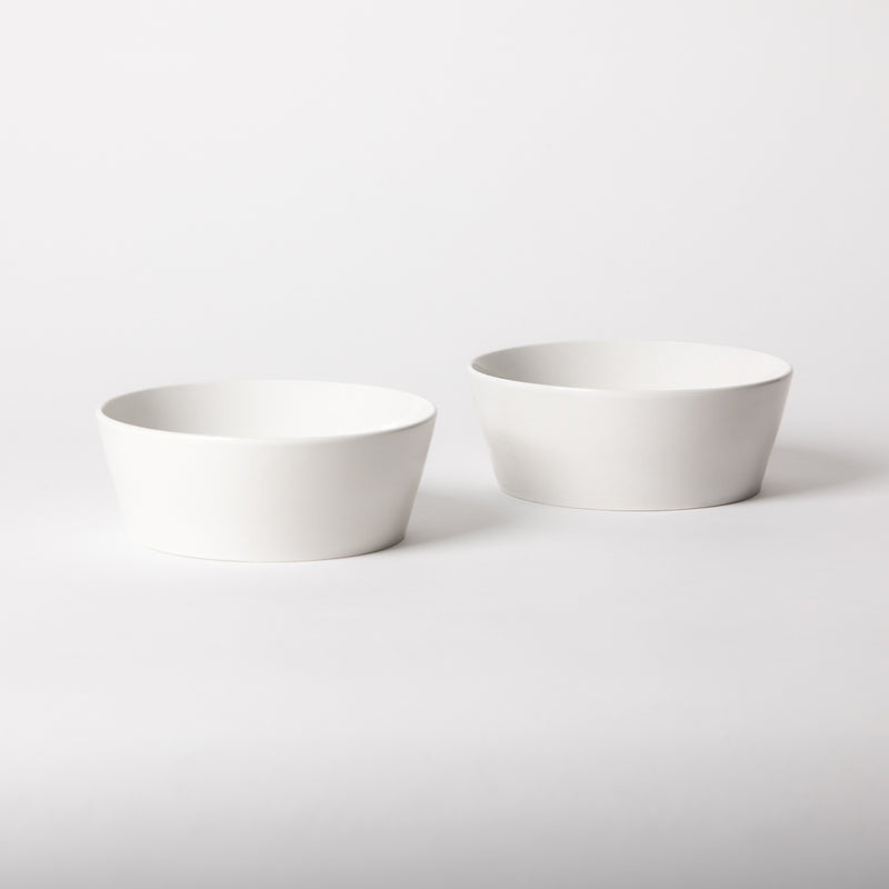 Gibson Home Great Essentials 2pc 6.75" Side Bowl Set - White - 4 Way Color Sleeve