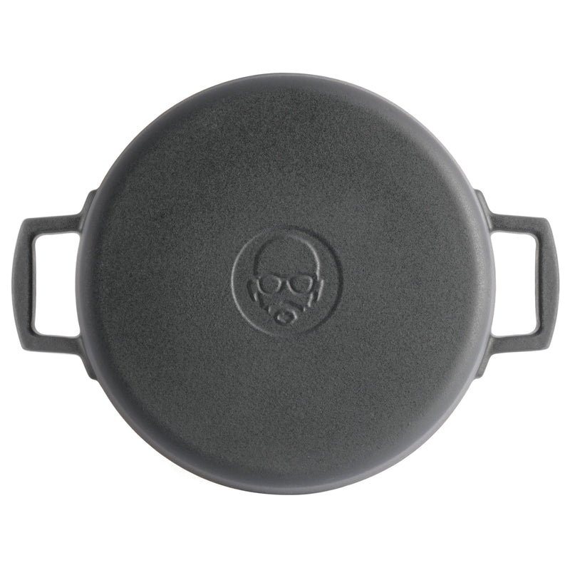 Babish - 6 Qt Dutch Oven W/ Lid - Blue - Matte Finish - Ss Knob - Cast Iron - Color Sleeve W/ Rm