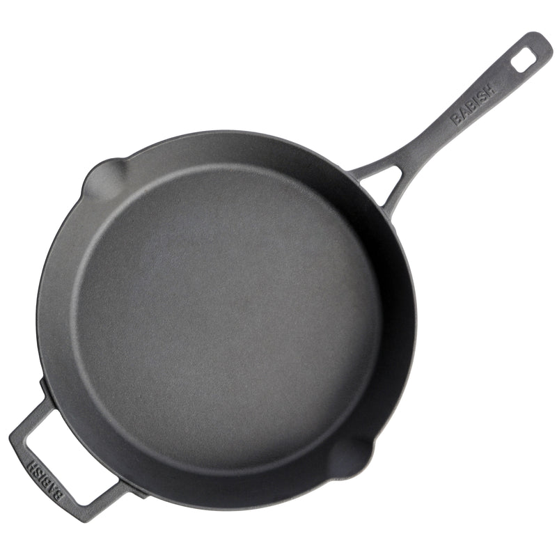 Babish 12" Preseason Cast Iron Skillet - Color Sleeve w/ Remailer