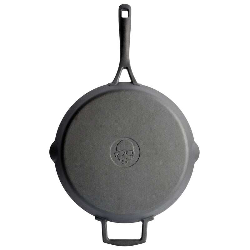 Babish 12" Preseason Cast Iron Skillet - Color Sleeve w/ Remailer