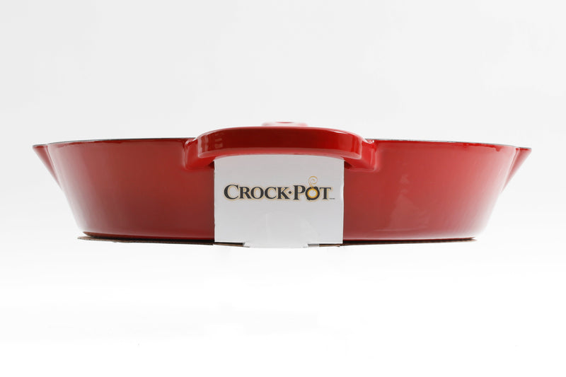 Crock-Pot Artisan 12" Enamel Cast Iron Skillet- Round - Color Sleeve