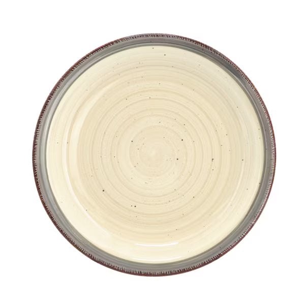 Gibson Home Holcomb 12pc Dinnerware Set - Hand Painted - Durastone - Gift Box