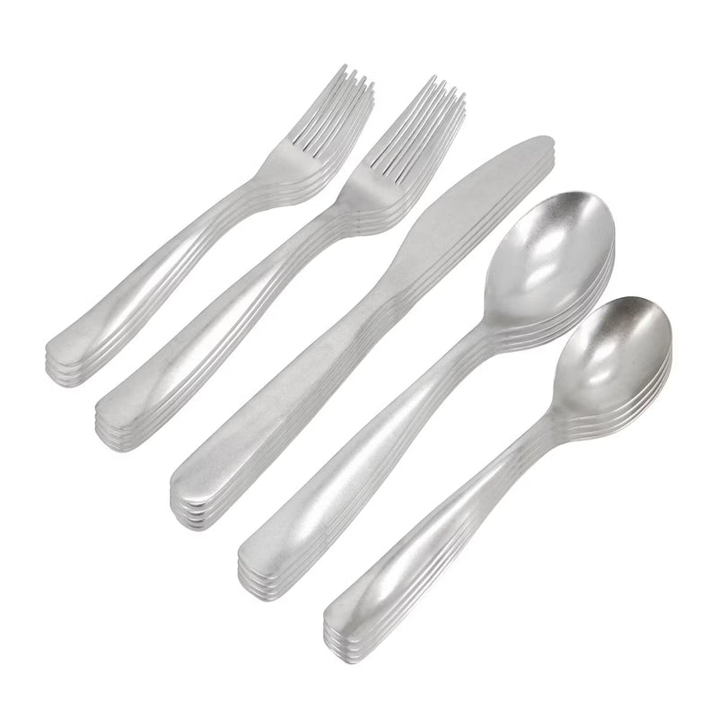 Gibson Home Hulton 20pc Stainless Steel Flatware Set - Polished - Open Window Gift Box