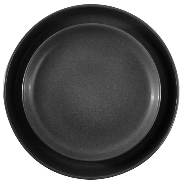 Soho Lounge Bryant Park 12pc Dinnerware Set - Reactive Glaze - Stoneware - Gift Box