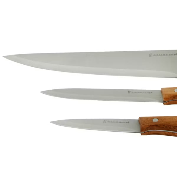 Gibson Home Seward 3pc Stainless Steel Cutlery Set - Clam Pack