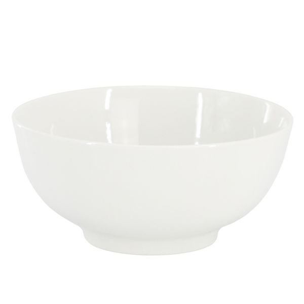 Gibson Home Great Essentials 2pc 6.9" Noodle Bowl Set - White - Fine Ceramic - 4 Way Color Sleeve