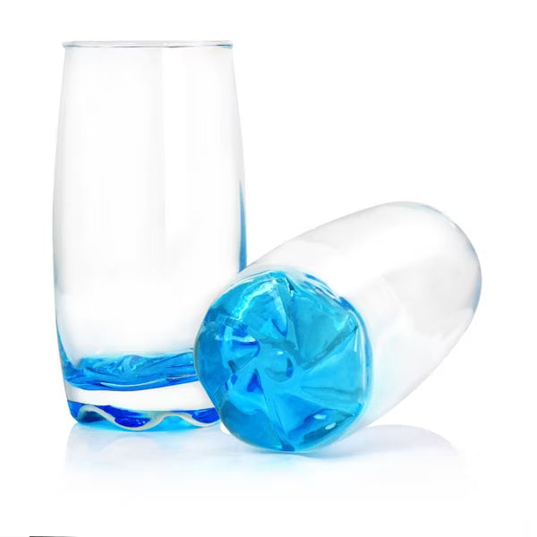 Gibson Home Karissa 8pc 13oz Glass Tumbler Set - 4 Assorted Colors - Gift Box