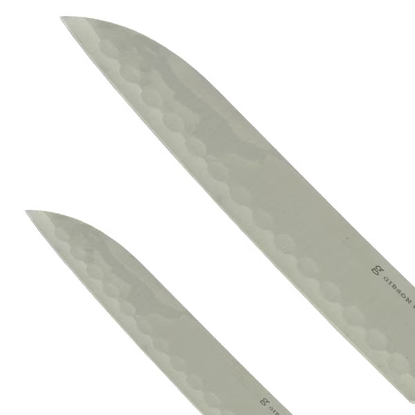 Gibson Home Seward 2pc Stainless Steel Santoku Knife Set - Clam Pack