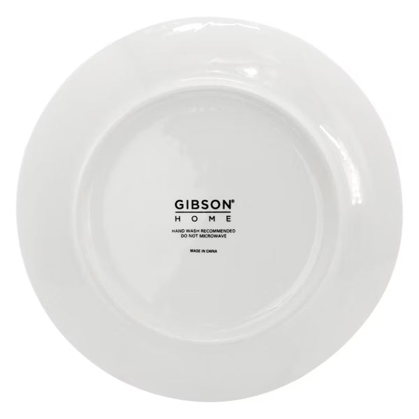 Gibson Home Ogalla - 30 pc Dinnerware Set - Gold Banded - 1.5 mm Band- Decorated - Fine Ceramic - Gift Box