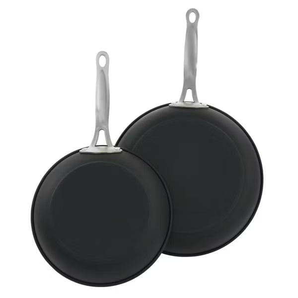 Gibson Home Chestnut 2pc 9.5" & 8" Carbon Steel Non-Stick Frying Pan - Open Stock w/ Shrink Wrap