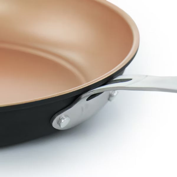 Gibson Home Chestnut 2pc 9.5" & 8" Carbon Steel Non-Stick Frying Pan - Open Stock w/ Shrink Wrap