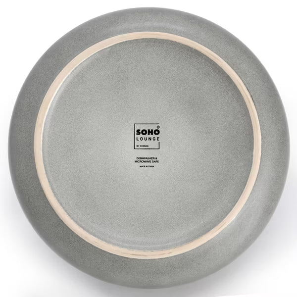 Soho Lounge Bryant Park 2pc 8" Dinner Bowl Set - Reactive Glaze - Stoneware - Color Sleeve