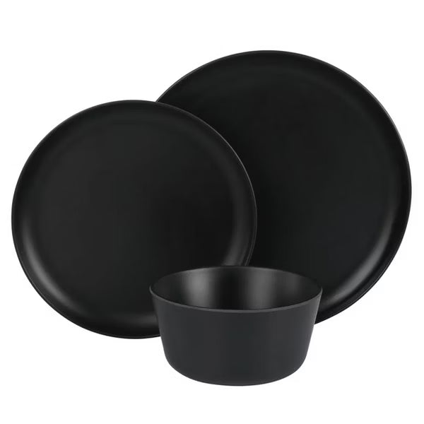 Gibson Home Fairhope 12pc Melamine Dinnerware Set - Solid Color - 1860G - Open Window Gift Box