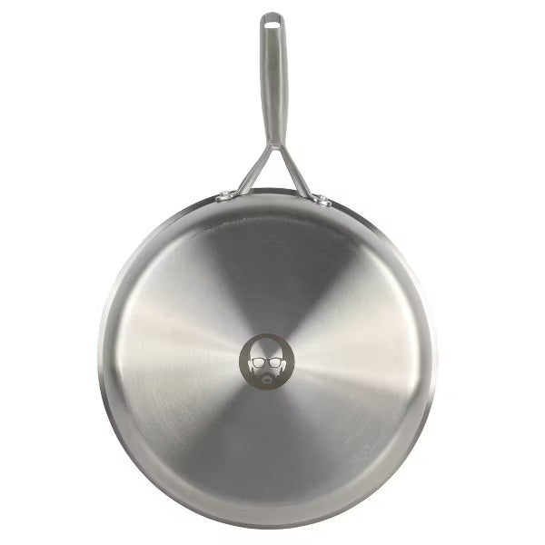 Babish 12" Tri-Ply Stainless Steel Fry Pan - Brown Box