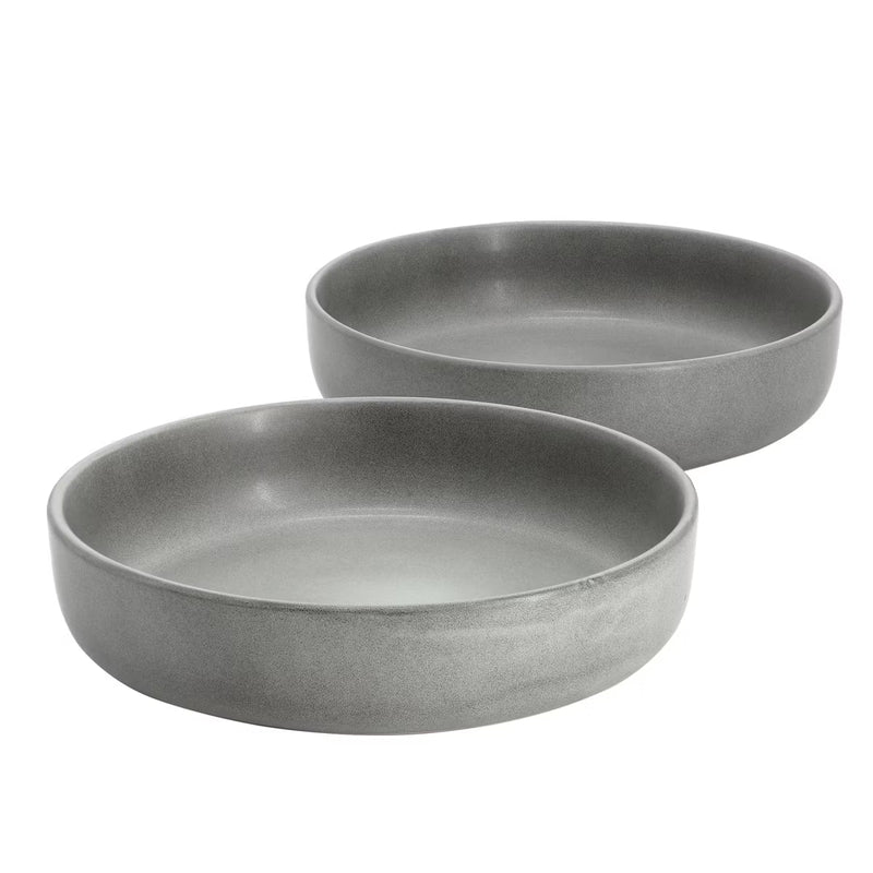 Soho Lounge Bryant Park 2pc 8" Dinner Bowl Set - Reactive Glaze - Stoneware - Color Sleeve