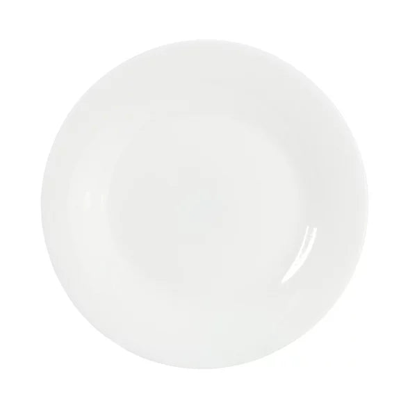 Gibson Home White Shadow 12pc Opal Glass Dinnerware Set - White - Gift Box