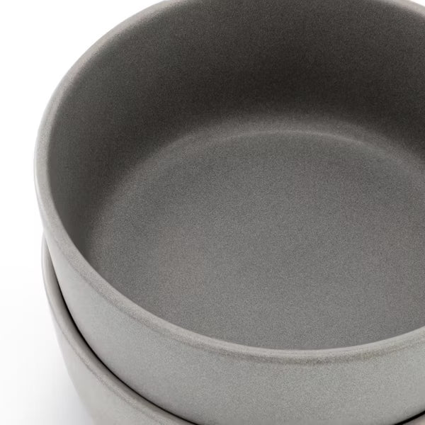 Soho Lounge Bryant Park 2pc 6" Cereal Bowl Set - Reactive Glaze - Stoneware - Color Sleeve