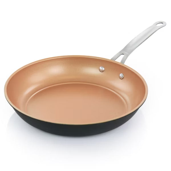 Gibson Home Chestnut 2pc 9.5" & 8" Carbon Steel Non-Stick Frying Pan - Open Stock w/ Shrink Wrap