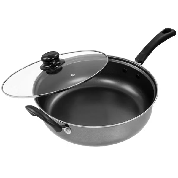 Gibson Home Highberry 11" Carbon Steel Chicken Fryer w/ Lid - Shrink Wrap w/ Color Label