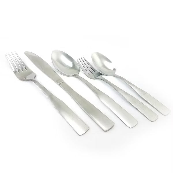 Gibson Home Abbeville 6pc Flatware Set w/ Wire Caddy - Service for 12 - Mirror Polished - Stainless Steel - Gift Box