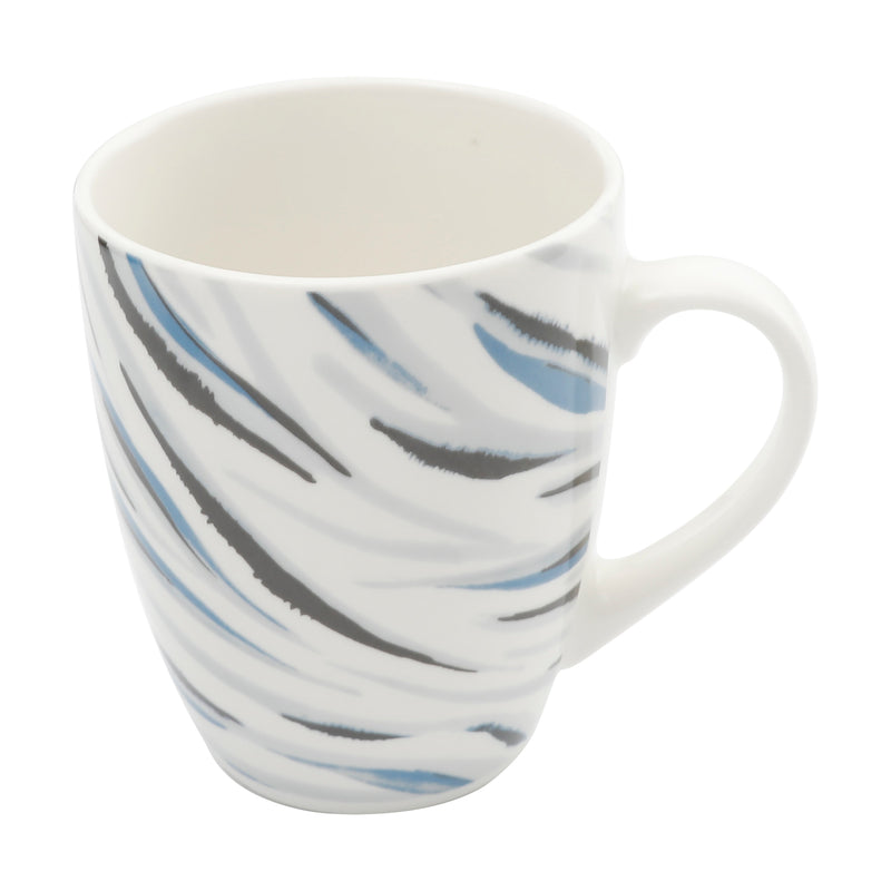 Gibson Home Print Blue 16pc Porcelain Dinnerware Set - Gift Box