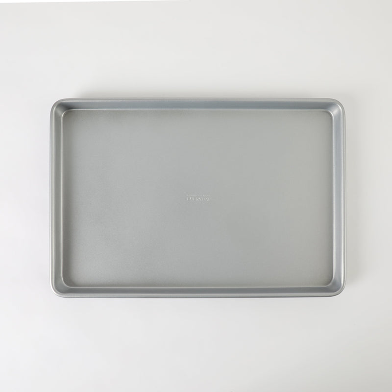 Martha Stewart Everyday Bakeaway 17" Carbon Steel Cookie Sheet - Silver - Nonstick Interior - Color Label