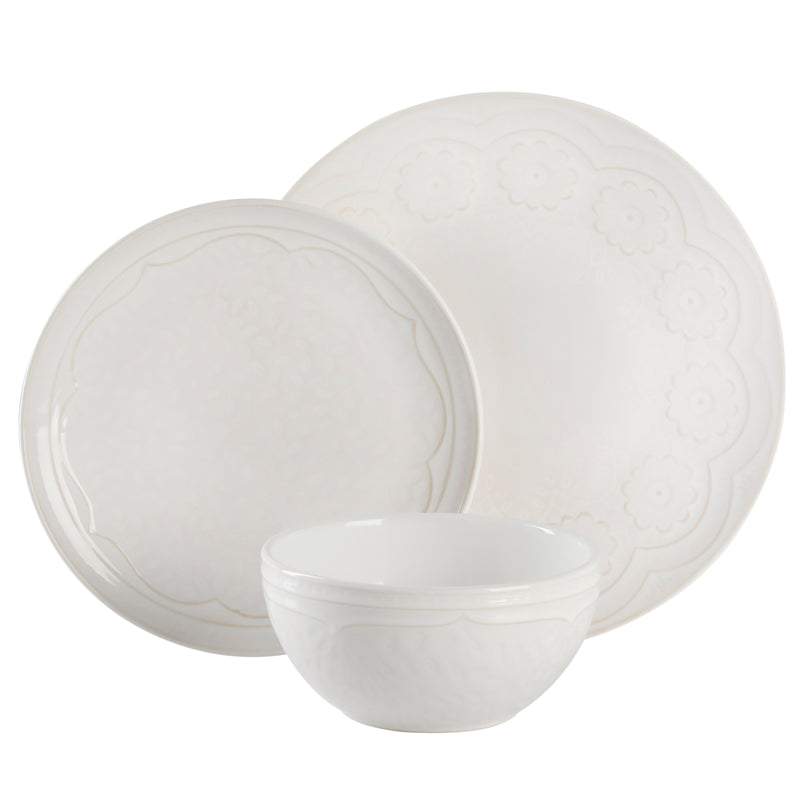 Gibson Elite Alemany 18pc Porcelain Dinnerware Set - Factory Remailer