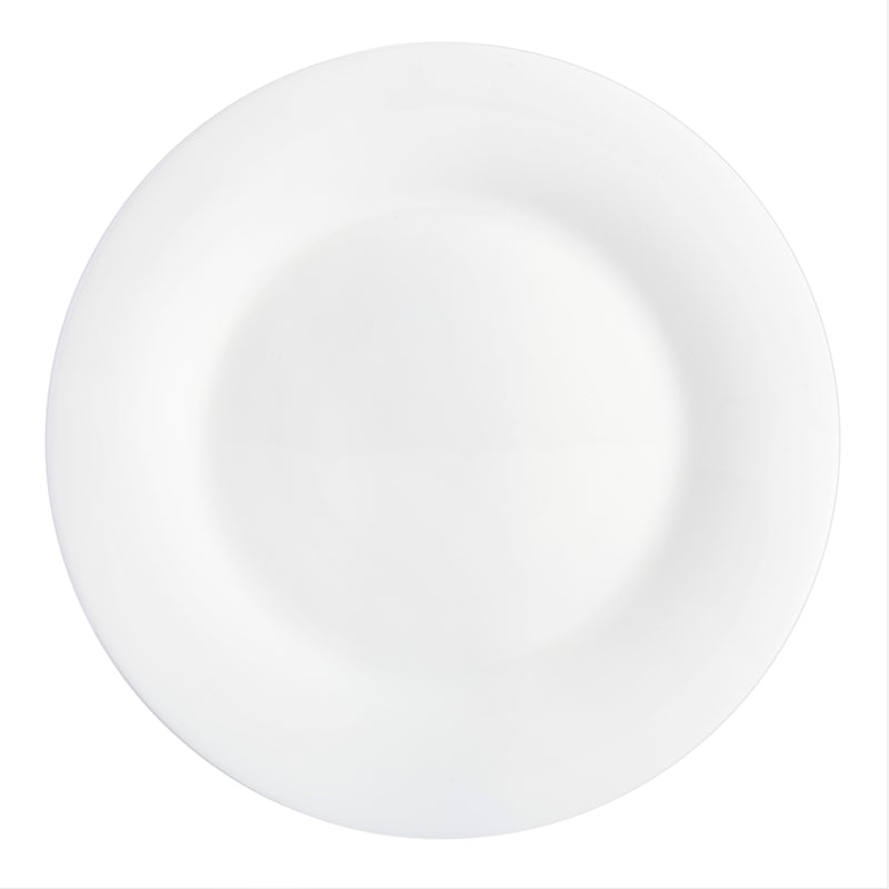 Gibson Home Ultra White Shadow 36pc Dinnerware Combo Set - Service for 6 - White - Opal Tempered Glass - Gift Box