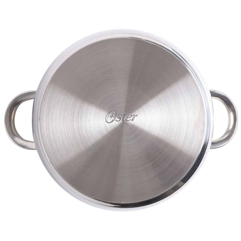 Oster Sangerfield 3 pc 6qt Stainless Steel Casserole w/ Steamer Insert and Lid - Gift Box