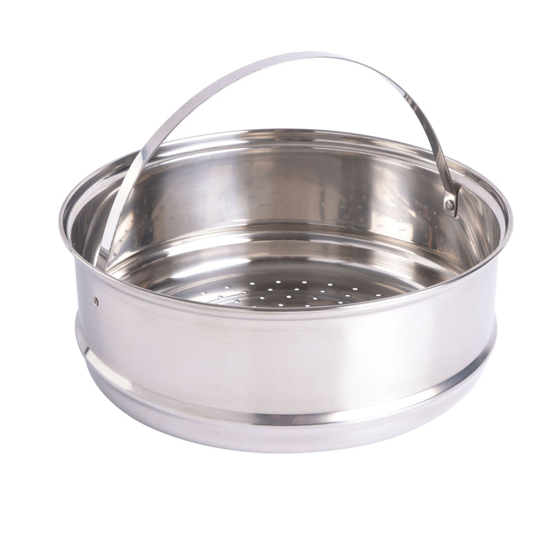Oster Sangerfield 3 pc 6qt Stainless Steel Casserole w/ Steamer Insert and Lid - Gift Box