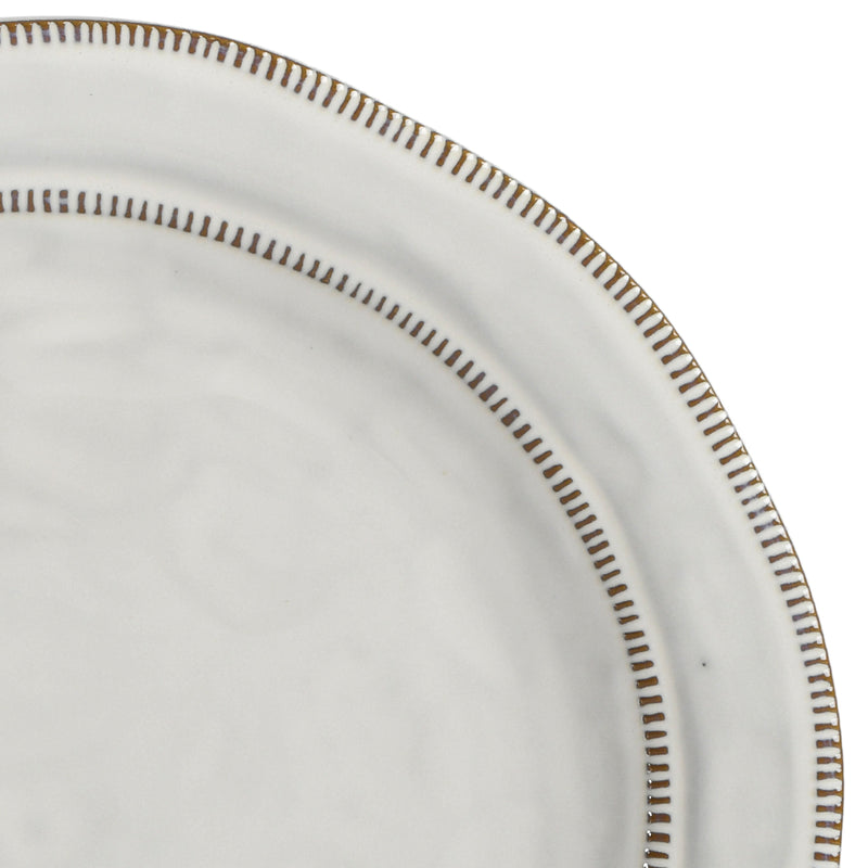 Gibson Elite Terranea 12pc Dinnerware Set - Reactive - Terracotta - GBX - White