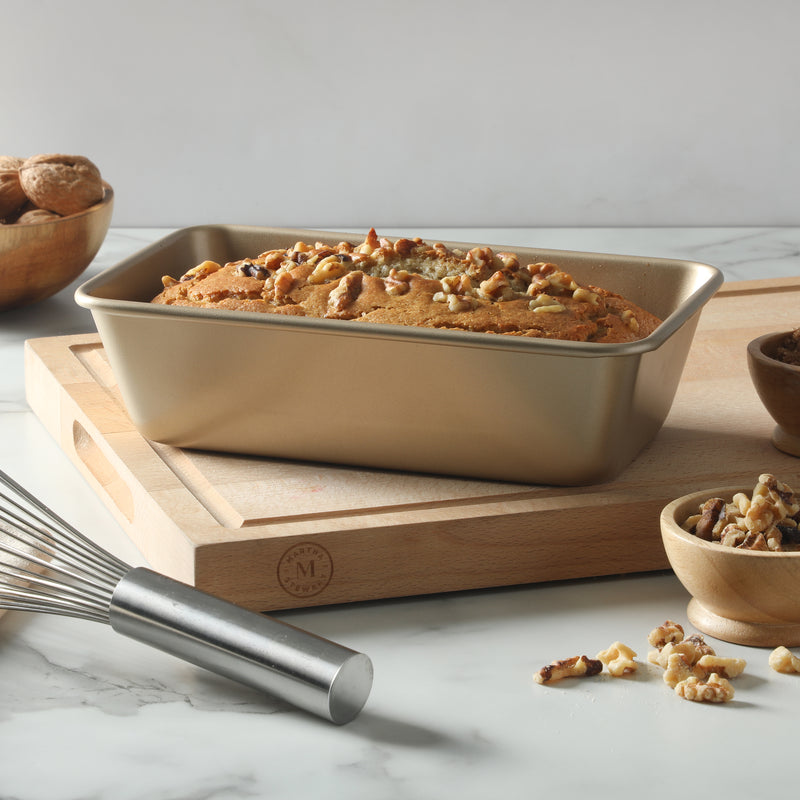 Martha Stewart Gallen 9" x 5" Carbon Steel Loaf Pan - Champagne - Open Stock Color Label