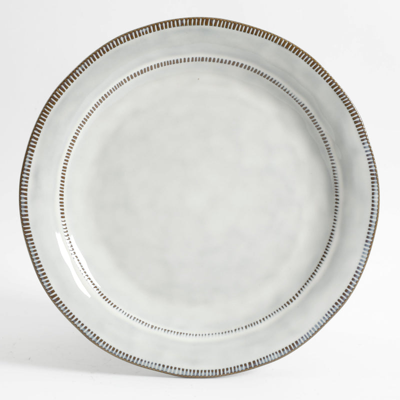 Gibson Elite Terranea 12pc Dinnerware Set - Reactive - Terracotta - GBX - White