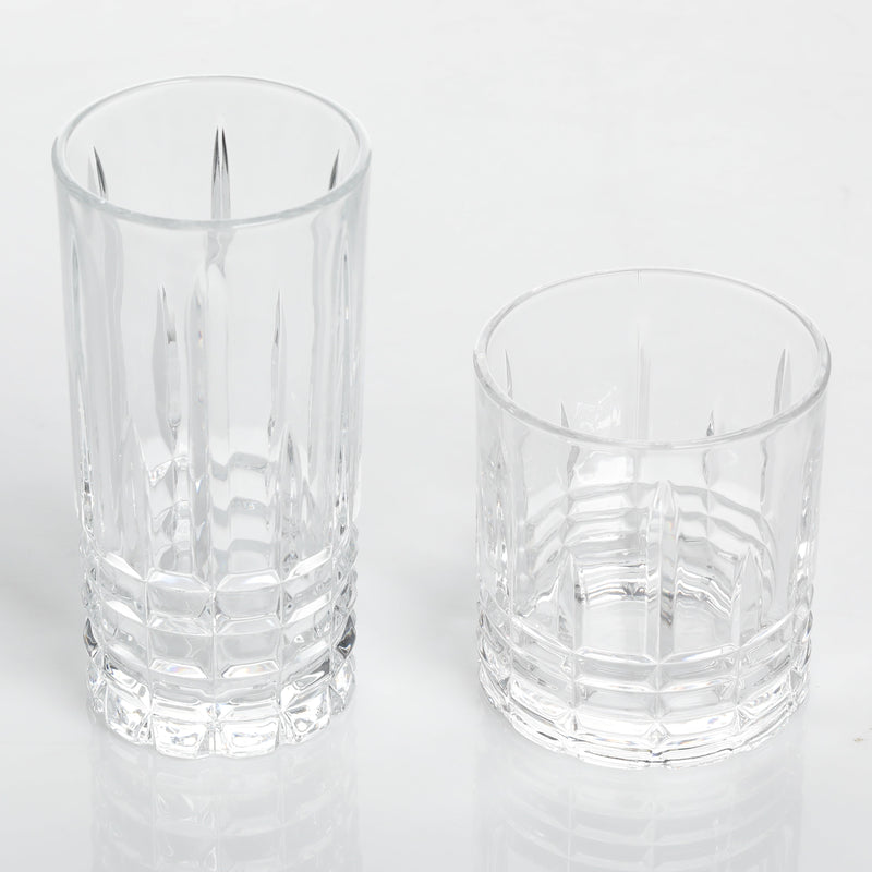 Gibson Home Jewelite 16pc Glass Tumbler & DOF Set - Clear - Gift Box