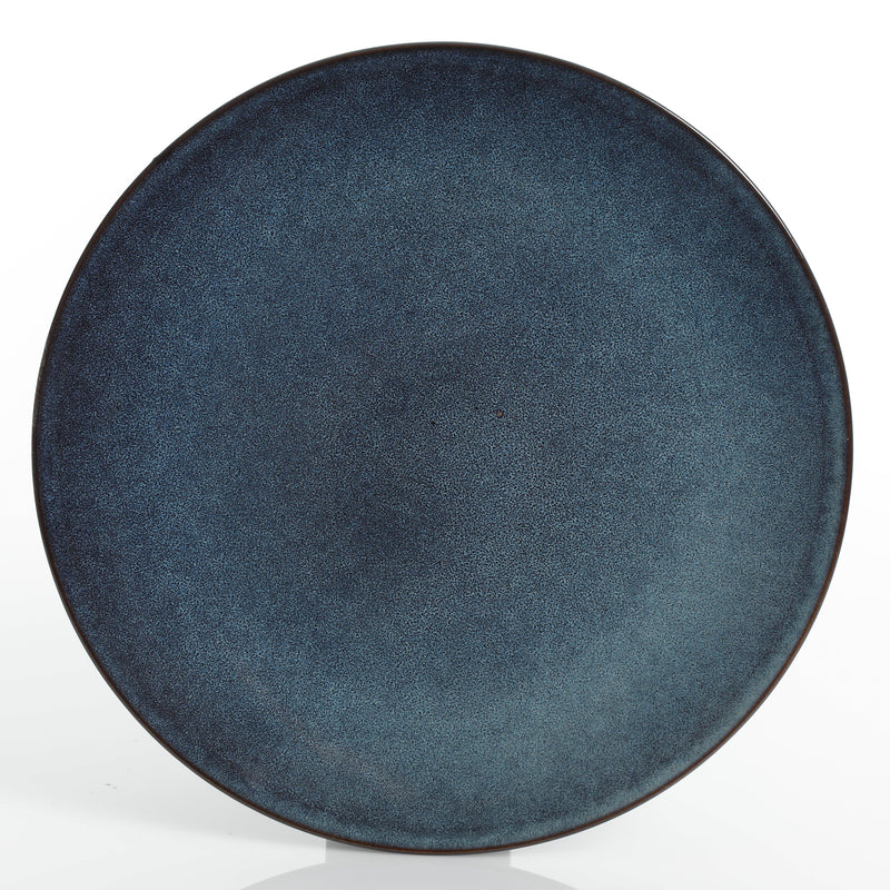 Gibson Elite Matisse 16pc Double Bowl Dinnerware Set - Reactive - Stoneware - Gift Box