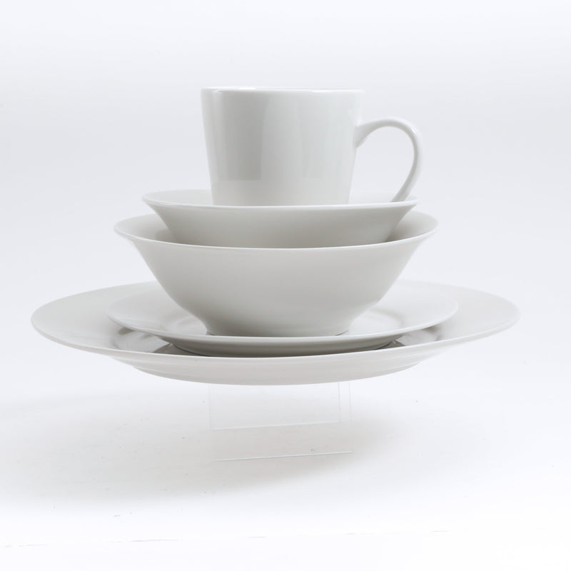 Gibson Home Noble Court 30pc Dinnerware Set - White - Fine Ceramic - Gift Box