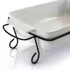 Gibson Elite Gracious Dining 15.5" Rectangular Stoneware Baker w/ Metal Rack - Gift Box