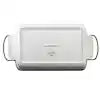 Gibson Elite Gracious Dining 15.5" Rectangular Stoneware Baker w/ Metal Rack - Gift Box